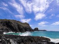Schleierwolken über der Kynance Cove Steilküste